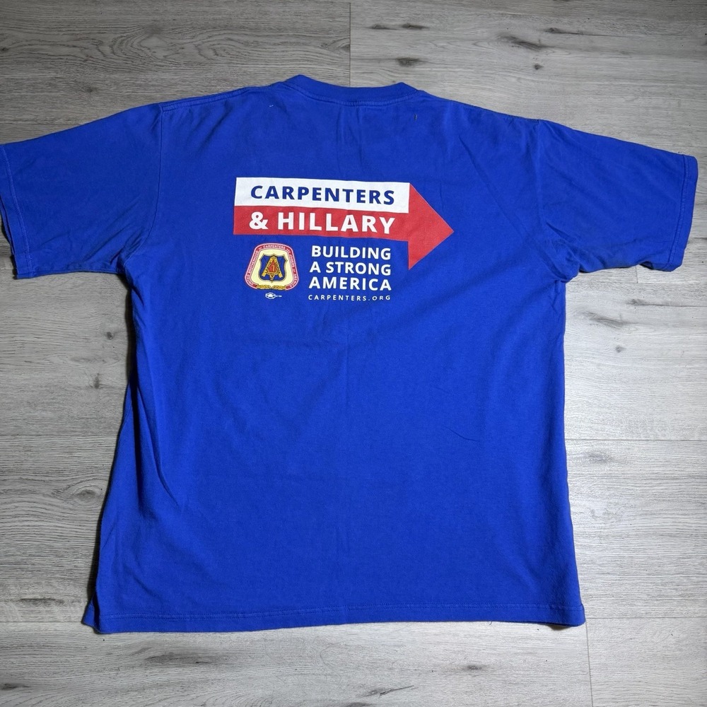 Carpenters & Hillary 2016‎ Union T Shirt Blue Mens Large